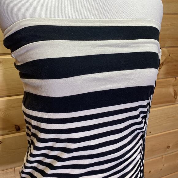 Free People Striped Strapless Ruched Tank Top Size Small - Picture 2 of 11